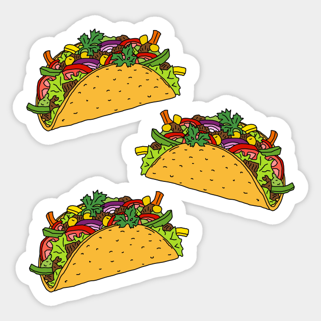 Fabulous Taco Life Sticker by lamaisondulapino